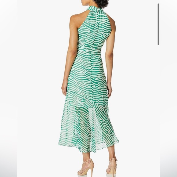 Sam Edelman Green and White Midi Dress - Picture 2 of 14